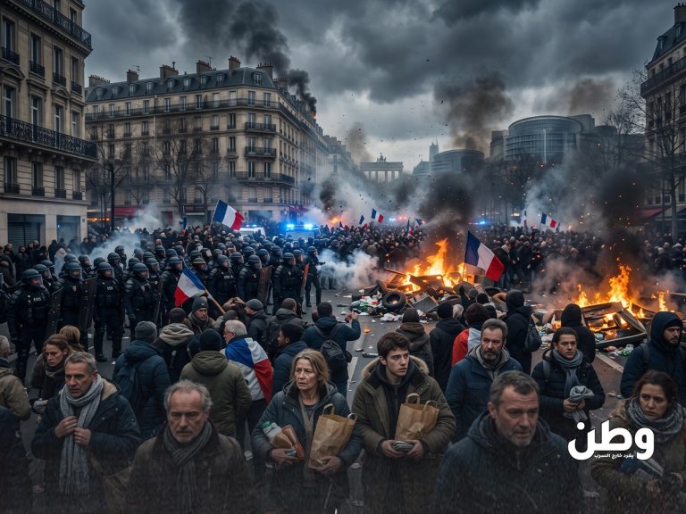فرنسا على صفيح ساخن.. احتجاجات الغلاء تشعل الشوارع وتضع الحكومة أمام اختبار صعب احتجاجات واسعة تهز فرنسا بسبب ارتفاع تكاليف المعيشة وأزمة التعليم، وسط حرائق ونهب ومواجهات مع الشرطة وتوقيف نحو 1200 شخص، بالتزامن مع تحركات في دول أوروبية.